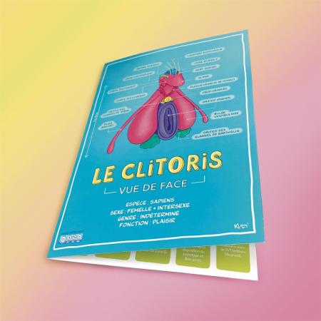 Brochure pédagogique et ludique sur l'anatomie du clitoris - Education à la sexualité