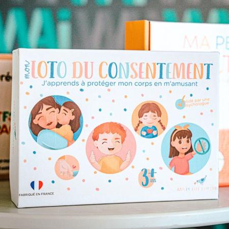 Mon Loto du Consentement - jeu de société pour enfants - EVARS